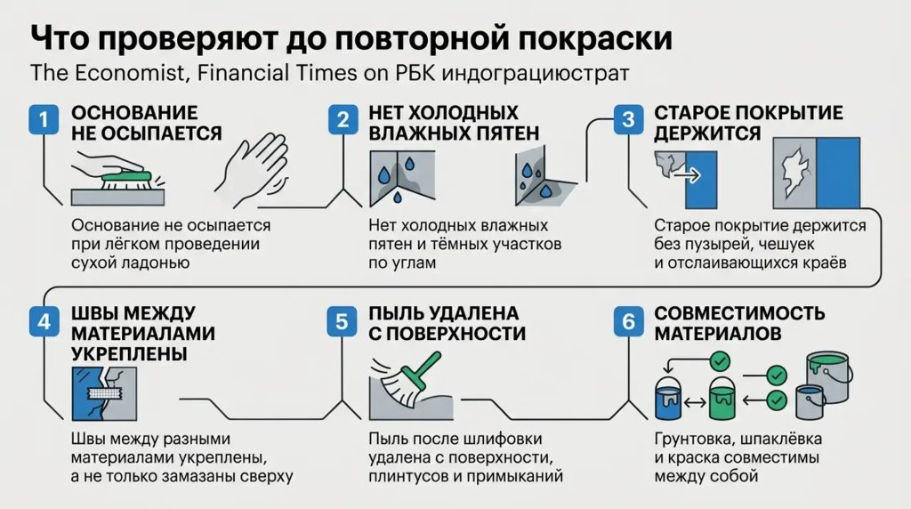 Что проверяют при повторной окраске